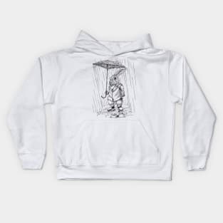 Mr. Rabbits Rainy Day Kids Hoodie